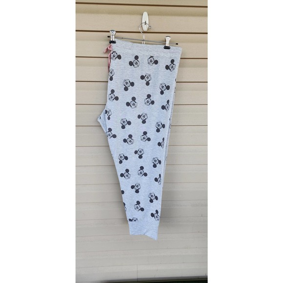 NWOT Women's Disney Parks Mickey Mouse Grey Joggers Plus Size 3X 3XL XXXL - Picture 3 of 6
